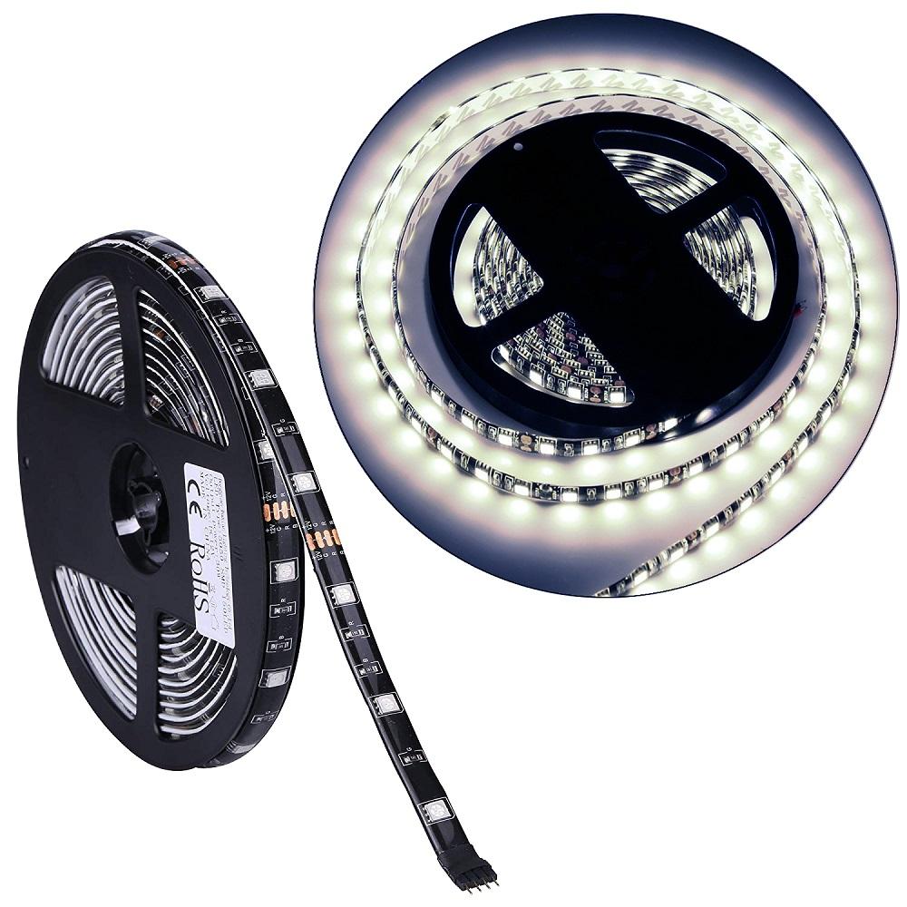 Cool White Waterproof LED Strip Lighting : 16 foot roll