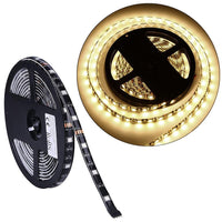 Warm White Waterproof LED Strip Lighting : 16 foot roll