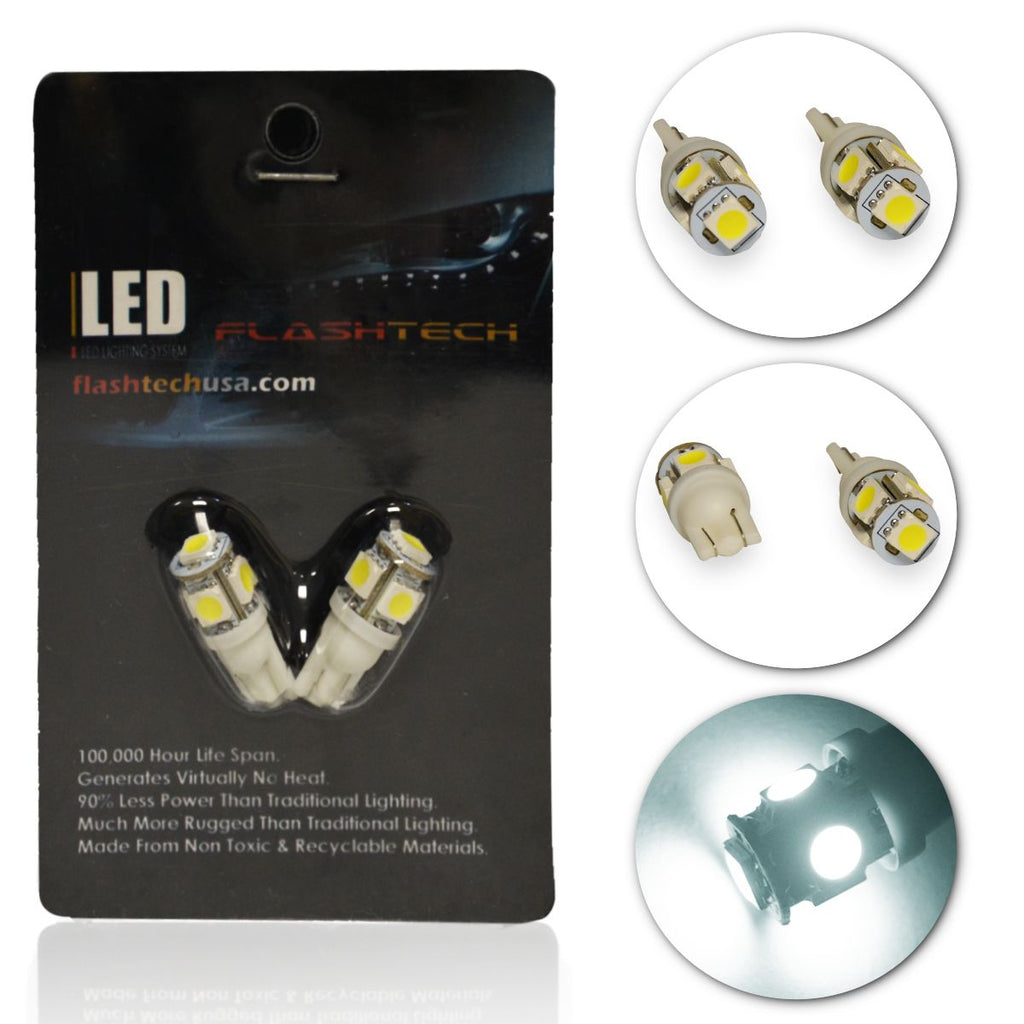 LED Exterior and Interior SMD LED Bulbs - 5 5050 LED - T10