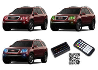 GMC Acadia V.3 Fusion Color Change LED Halo Headlight Kit 2007-2012