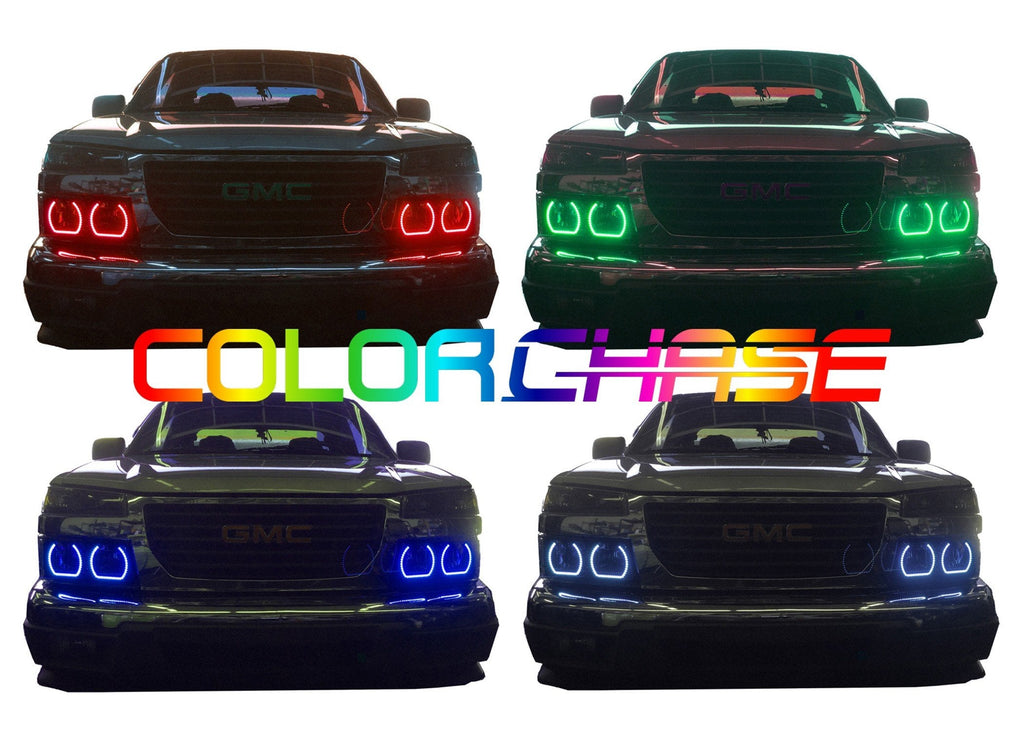 GMC Canyon ColorChase LED Halo Headlight Kit 2004-2012