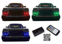 GMC Canyon V.3 Fusion Color Change LED Halo Headlight Kit 2004-2012