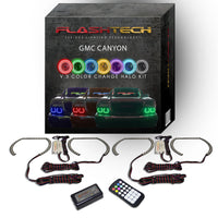 GMC Canyon V.3 Fusion Color Change LED Halo Headlight Kit 2004-2012