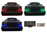 GMC Canyon V.3 Fusion Color Change LED Halo Headlight Kit 2004-2012