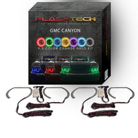 GMC Canyon V.3 Fusion Color Change LED Halo Headlight Kit 2004-2012