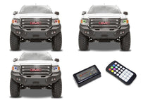 GMC Canyon V.3 Fusion Color Change LED Halo Headlight Kit 2015-2018