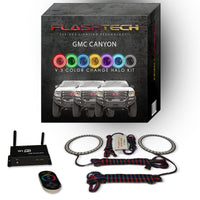 GMC Canyon V.3 Fusion Color Change LED Halo Headlight Kit 2015-2018