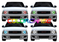 GMC Sonoma ColorChase LED Halo Headlight Kit 1994-1997