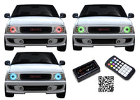 GMC Sonoma V.3 Fusion Color Change LED Halo Headlight Kit 1994-1997