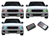 GMC Sonoma V.3 Fusion Color Change LED Halo Headlight Kit 1994-1997