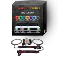 GMC Sonoma V.3 Fusion Color Change LED Halo Headlight Kit 1994-1997