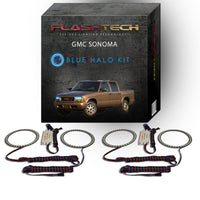 GMC Sonoma V.3 Fusion Color Change LED Halo Headlight Kit 1998-2004