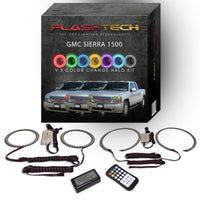 GMC Sierra Denali V.3 Fusion Color Change LED Halo Headlight Kit 2001-2006