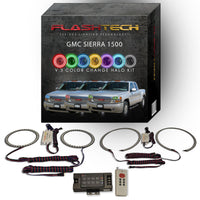 GMC Sierra Denali V.3 Fusion Color Change LED Halo Headlight Kit 2001-2006