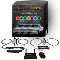 GMC Sierra Denali V.3 Fusion Color Change LED Halo Headlight Kit 2001-2006
