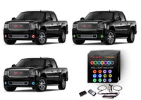 GMC Sierra V.3 Fusion Color Change LED Halo Fog Light Kit 2007-2013