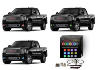 GMC Sierra V.3 Fusion Color Change LED Halo Fog Light Kit 2007-2013