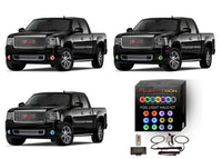 GMC Sierra V.3 Fusion Color Change LED Halo Fog Light Kit 2007-2013