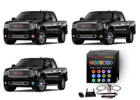 GMC Sierra V.3 Fusion Color Change LED Halo Fog Light Kit 2007-2013