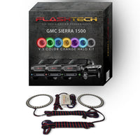 GMC Sierra V.3 Fusion Color Change LED Halo Fog Light Kit 2007-2013