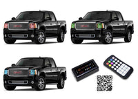 GMC Sierra V.3 Fusion Color Change LED Halo Headlight Kit 2007-2013