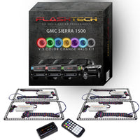GMC Sierra V.3 Fusion Color Change LED Halo Headlight Kit 2007-2013
