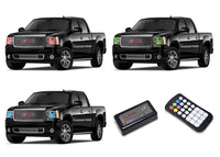 GMC Sierra V.3 Fusion Color Change LED Halo Headlight Kit 2007-2013