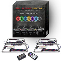 GMC Sierra V.3 Fusion Color Change LED Halo Headlight Kit 2007-2013