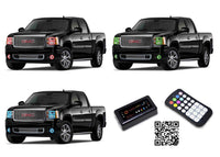GMC Sierra V.3 Fusion Color Change Headlight & LED Halo Fog Light Kit 2007-2013