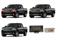 GMC Sierra V.3 Fusion Color Change Headlight & LED Halo Fog Light Kit 2007-2013