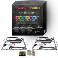 GMC Sierra V.3 Fusion Color Change LED Halo Headlight Kit 2007-2013
