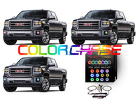 GMC Sierra ColorChase LED Halo Fog Light Kit 2014-2016