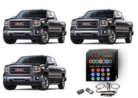 GMC Sierra V.3 Fusion Color Change LED Halo Fog Light Kit 2014-2016