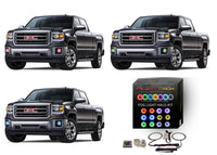 GMC Sierra V.3 Fusion Color Change LED Halo Fog Light Kit 2014-2016