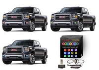 GMC Sierra V.3 Fusion Color Change LED Halo Fog Light Kit 2014-2016