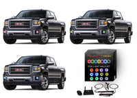 GMC Sierra V.3 Fusion Color Change LED Halo Fog Light Kit 2014-2016