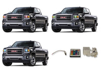 GMC Sierra V.3 Fusion Color Change LED Halo Headlight Kit 2014-2015