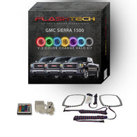 GMC Sierra V.3 Fusion Color Change LED Halo Headlight Kit 2014-2015