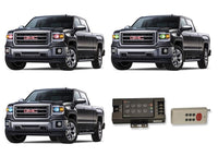 GMC Sierra V.3 Fusion Color Change LED Halo Headlight Kit 2014-2015