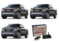 GMC Sierra V.3 Fusion Color Change LED Halo Headlight Kit 2014-2015