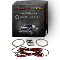 GMC Sierra White LED Halo Fog Light Kit 2014-2016