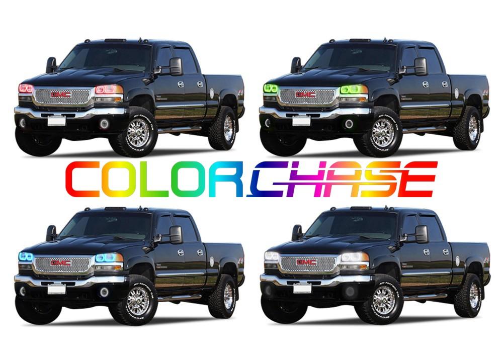 GMC Sierra ColorChase LED Halo Headlight Kit 1999-2006