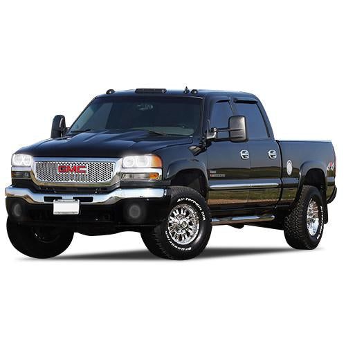 GMC Sierra White LED Halo Headlight Kit 1999-2006