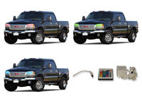 GMC Sierra V.3 Fusion Color Change LED Halo Headlight Kit 1999-2006