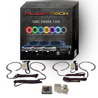 GMC Sierra V.3 Fusion Color Change LED Halo Headlight Kit 1999-2006