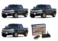 GMC Sierra V.3 Fusion Color Change LED Halo Headlight Kit 1999-2006