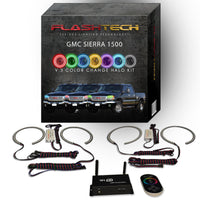 GMC Sierra V.3 Fusion Color Change LED Halo Headlight Kit 1999-2006