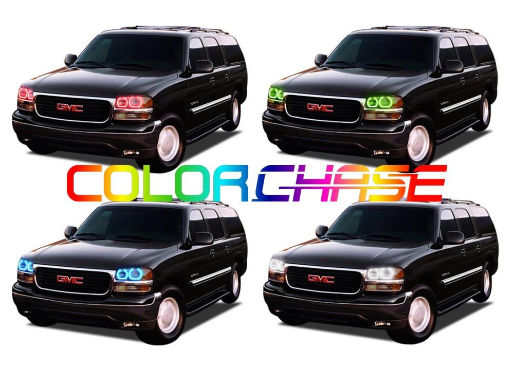 GMC Yukon ColorChase LED Halo Headlight Kit 2000-2006