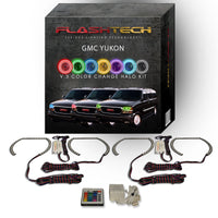GMC Yukon V.3 Fusion Color Change LED Halo Headlight Kit 2000-2006