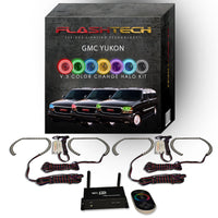 GMC Yukon V.3 Fusion Color Change LED Halo Headlight Kit 2000-2006